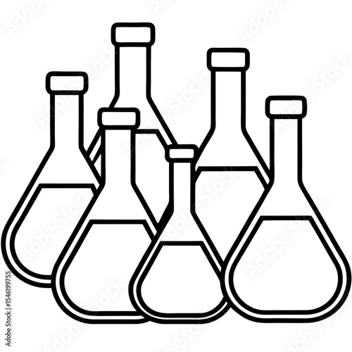 Minimal Lab Flask Icons Pack