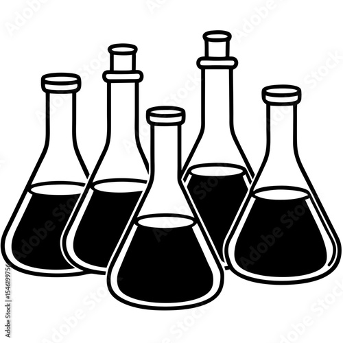 Minimal Lab Flask Icons Pack