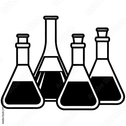 Minimal Lab Flask Icons Pack