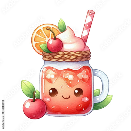 glass of juice and apple