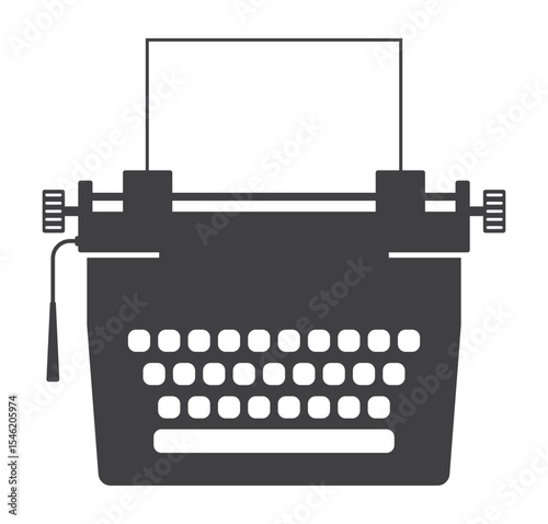 typewriter retro icon