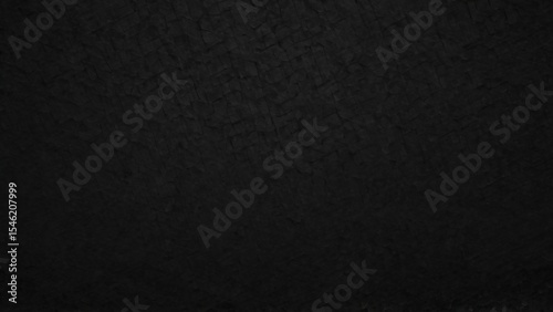 Dark Abstract Texture with Intricate Geometric Patterns in Black Tone, Abstract black textured background showcasing artistic depth and intricate geometric patterns