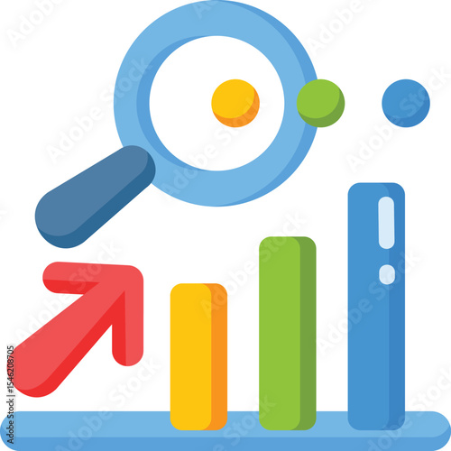 vector illustration of magnifying glass