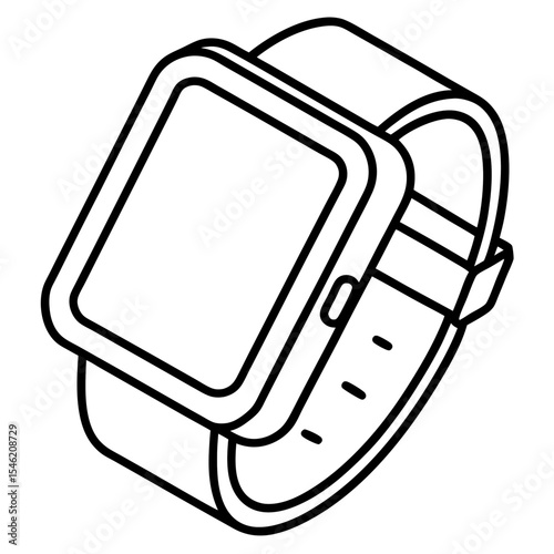 Outline Smart Health Watch Design