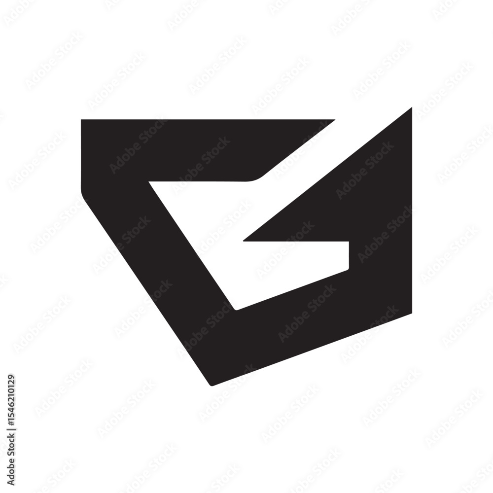 Abstract minimalist geometric logo brand design Abstract minimalist geometric logo brand design