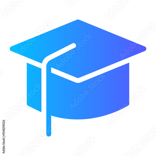 graduation hat gradient icon