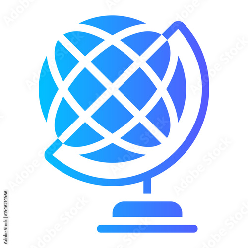 globe earth gradient icon