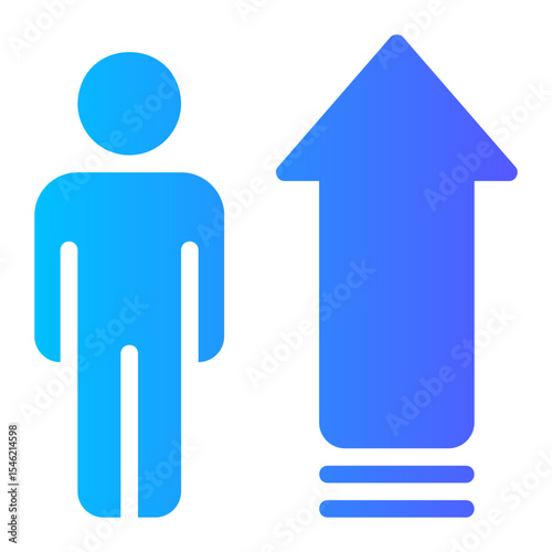 self growth gradient icon