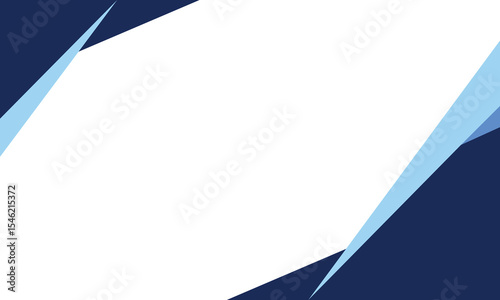 Abstract background featuring sharp geometric shapes in dark and light blue on a white canvas. Ideal for business templates, presentations, banners, or digital marketing graphics.