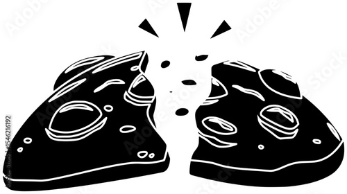 cookie illustration chocolate silhouette chip logo choco icon biscuit outline bakery delicious cake breakfast bake brown food sugar sweet shape with vector graphic background