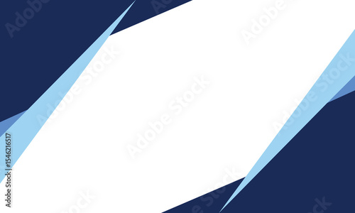 Modern abstract background with sharp angular blue shapes framing a clean white center. Ideal for business, corporate, or creative content in presentations, flyers, or digital designs.