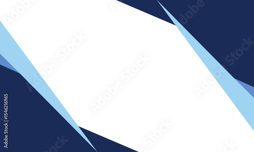 Modern abstract background with sharp angular blue shapes framing a clean white center. Ideal for business, corporate, or creative content in presentations, flyers, or digital designs.