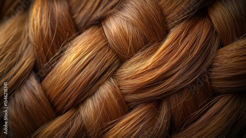 Closeup of a beautiful, intricate braid