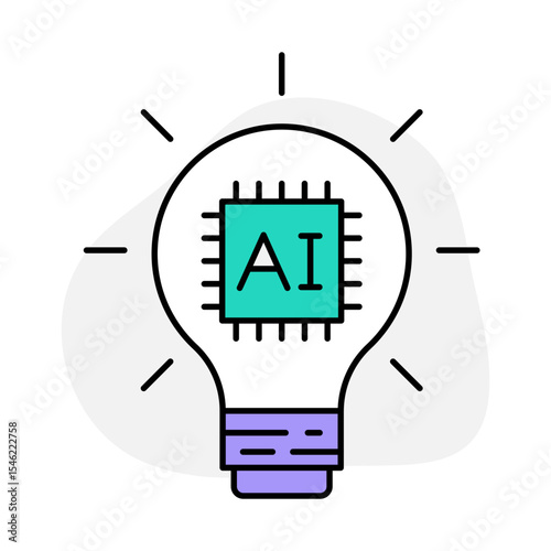 Vector Icon of Innovation – Representing Creative Thinking, New Ideas, and Technological Advancements for Solving Problems and Creating Future Solutions