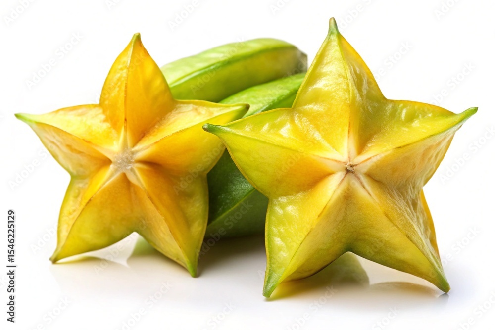 carambola isolated on white background carambola isolated on white background
