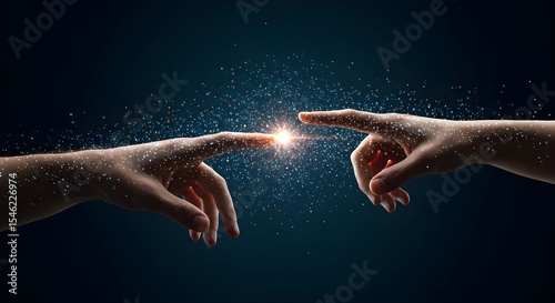 Hands, Fingers, Touching, Connection, Touching Fingers, Digital Spark