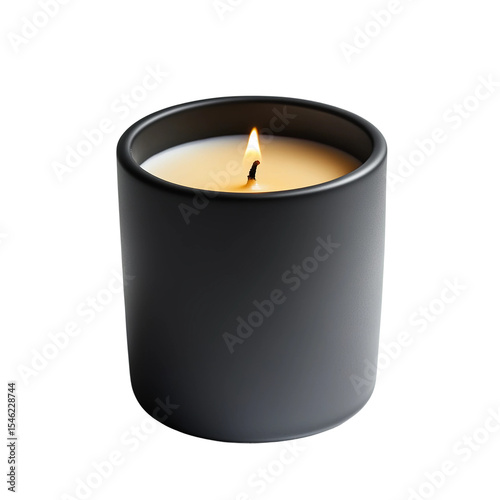 candle on black background