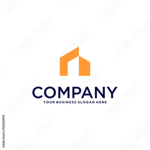 building logo design with apartment