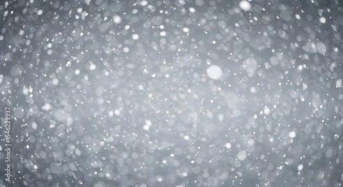 Snow, Bokeh, Abstract, Abstract Silver Bokeh Background with Falling Snow
