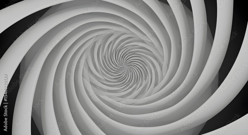 Fototapeta premium Abstract, Spiral, Vortex, Abstract Grey Spiral Vortex