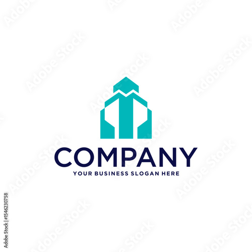 building logo design with apartment