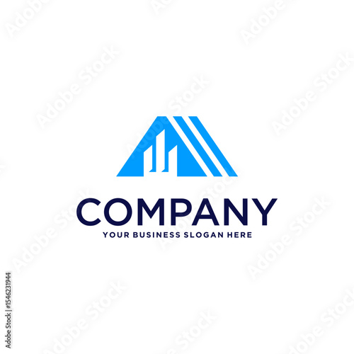 building logo design with apartment