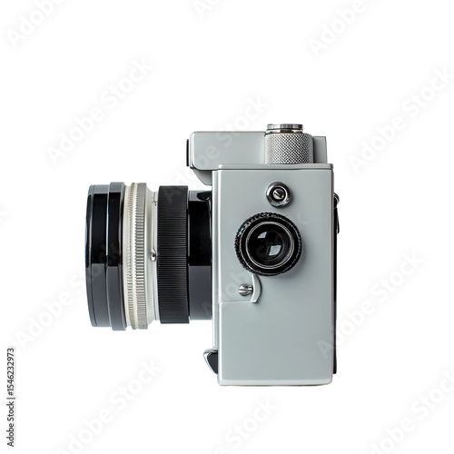 old camera isolated on white
