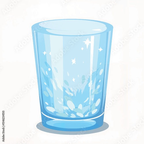 Ice crystal design on glass pane, minimalist elegance