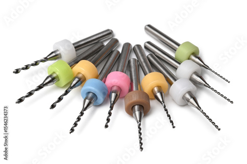 Set of color coded micro drill bits