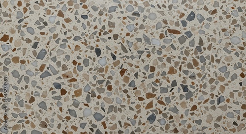Terrazzo Texture: A Detailed Close-Up of Multicolored Stone