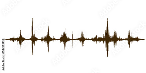 Abstract Music Pulse with Grunge Texture