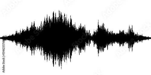 Abstract Music Pulse with Grunge Texture