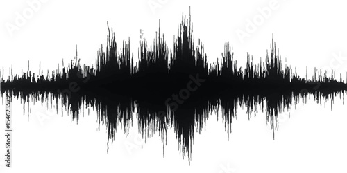 Abstract Music Pulse with Grunge Texture