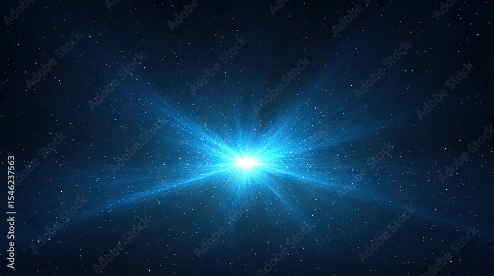 Fototapeta premium Abstract Blue Light Speed Vector Background with Glowing Neon Lines for Presentation Design and Web Banners, High Detail Minimalist Dark Theme with Blank Text Space