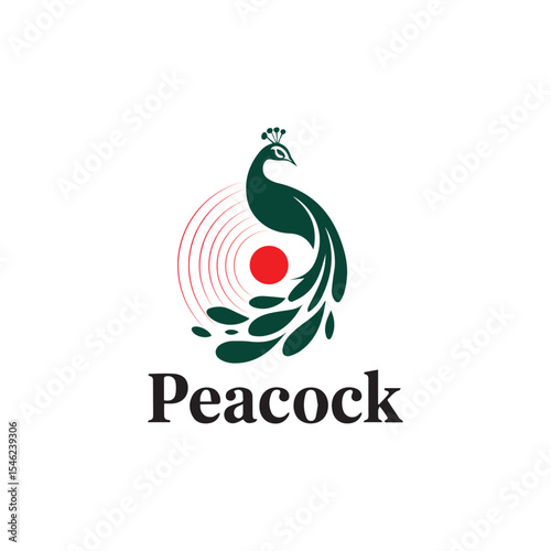  Peacock Logo design