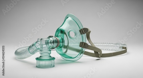 Transparent Breathing Apparatus: An In-Depth Look at a Medical Oxygen Mask Setup