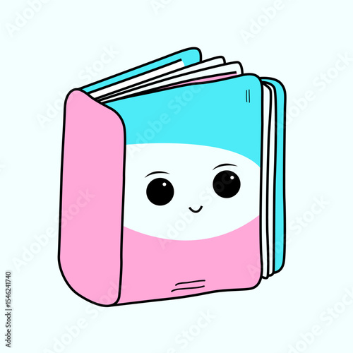 
kawaii style book illustration