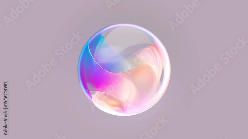 Colorful bubble background