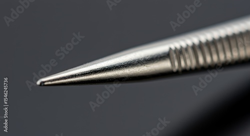 Close-up of a Metallic Precision Tool Tip