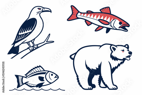 set of animals