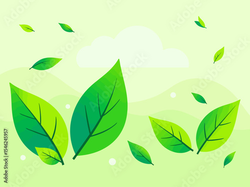 green leaves embody the essence of 100 percent natural products, emphasizing a commitment to healthy living 