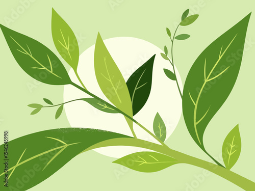 green leaves embody the essence of 100 percent natural products, emphasizing a commitment to healthy living 