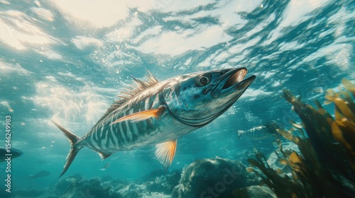 A wild Australian mackerel, showing the excellent marine environment in which it lives,