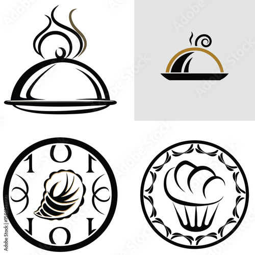 Elegant Restaurant Menu Design  Food Icons and Culinary Graphics
