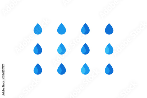 different-rain-drop-icon-sets-on-white
