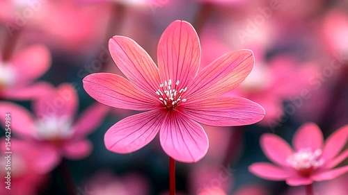 Pink floral kaleidoscope: Blooming blossoms in mesmerizing mirrored patterns