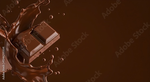 Chocolate, Bar, Splash, Chocolate Bar Splash