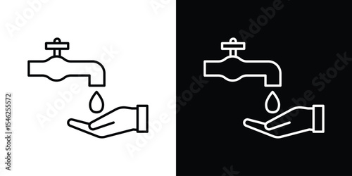 Ablution icon in black. flat graphic vector icon