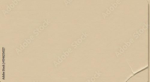 Beige Manila Folder Paper Faint Horizontal Lines Grain Texture Office Background