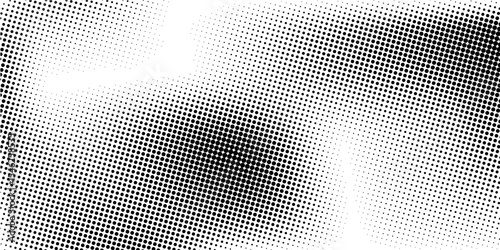 Grunge halftone gradient background. Faded grit noise texture. White and black sandy wallpaper. Retro pixelated backdrop. Anime or manga style comic overlay. vector eps10